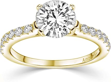 goldener ring mit diamanten