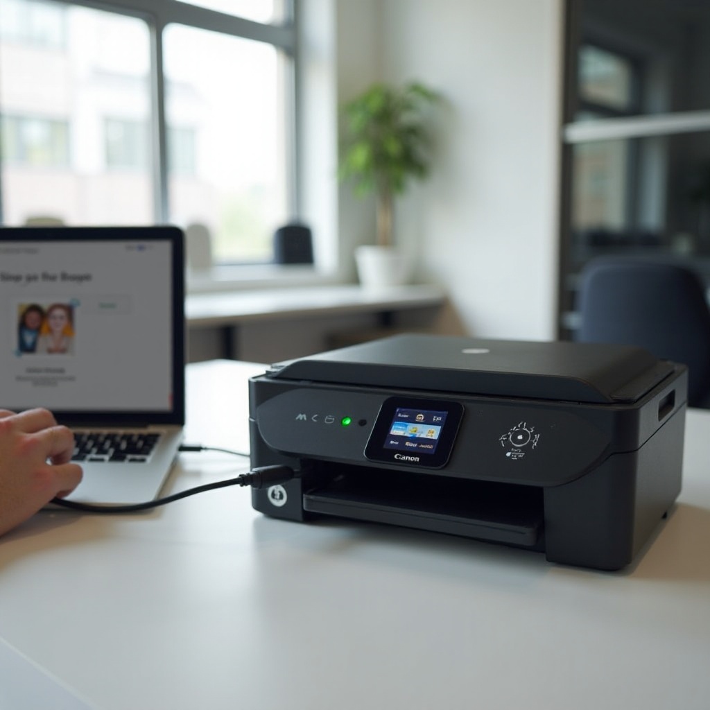 canon drucker mit laptop verbinden