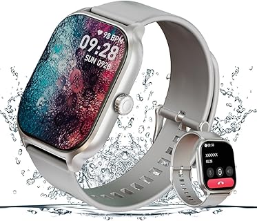 アンドロイド＆iPhone対応、IP68防水のerepスマートウォッチ2.1インチ、女性生理管理＆100+運動モード搭載で長時間バッテリー。