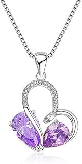 18K Gold-Plated Figaro Chain Women's Locket Necklace with Heart-Shaped Dainty Initial Pearl Crystal Pendant - Ideal Gift for Her