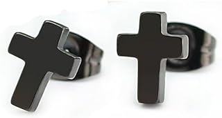 ONLYJUMP 925 Sterling Silver Cross Stud Earrings For Women and Girls Fashion Earrings Cross Earrings Small 14k Gold Plated Cross Earrings Studs Hypoallergenic Jewelry Gifts