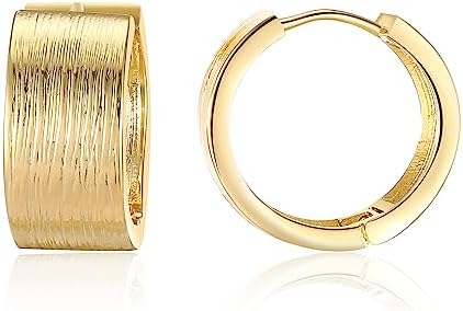 14K Gold Plated Hoop Earrings for Women, Trendy Twisted Rope Chunky Gold Hoop Earrings Cuff Lightweight Hypoallergenic Jewelry for Teen Girls Gifts for Her