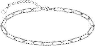 CHIC & ARTSY Anklet 925 Sterling Silver Chain Anklet Bracelet Sexy Beach Ankle Bracelet for Women Anklets Adjustable