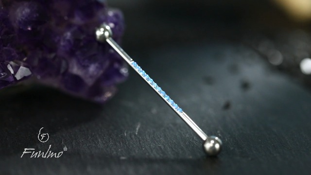 14G Industrial Piercing Jewelry Surgical Steel Industrial Barbell Industrial Bars Industrial Earrings Conch Helix Cartilage Piecing Jewelry 1 1/2 Inch 38mm