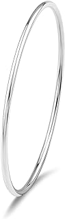 925 Sterling Silver Bangle Bracelet Stackable Bangles for Women/Girls | Bangle Bracelets for Women | 925 Sterling Silver Bracelets for Women | Dainty Bracelets for Her
