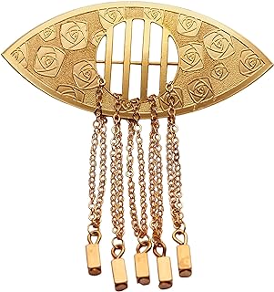 Pin Clasp Christmas Brooch - Alice in Wonderland Themed Evil Eye Design with Brass and Copper Detailing - Artisan Crafted Women's Accessory - Unique Birthday or Holiday Gift