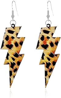 Multicolor 80s Neon Earrings Acrylic Exaggerated Women Lightning Bolt Dangle Earrings Halloween Jewelry 80's Party