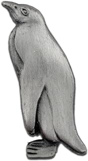 Pin Clasp Emperor Penguin Brooch of Antique Silver for Wildlife Enthusiasts