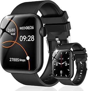 Seefoxスマートウォッチは1.85インチ大画面で時計盤自由設定が可能、GPS機能とBluetooth5.2通話機能付き、IP67防水で、活動量計や歩数計機能が搭載され、Android/iPhone対応のスポーツ愛好者向けモデル。