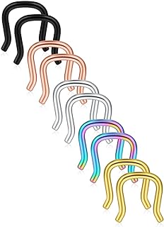 U-Shaped Nose Ring with Hypoallergenic 316L Surgical Steel for Piercing Enthusiasts, Discreet Design