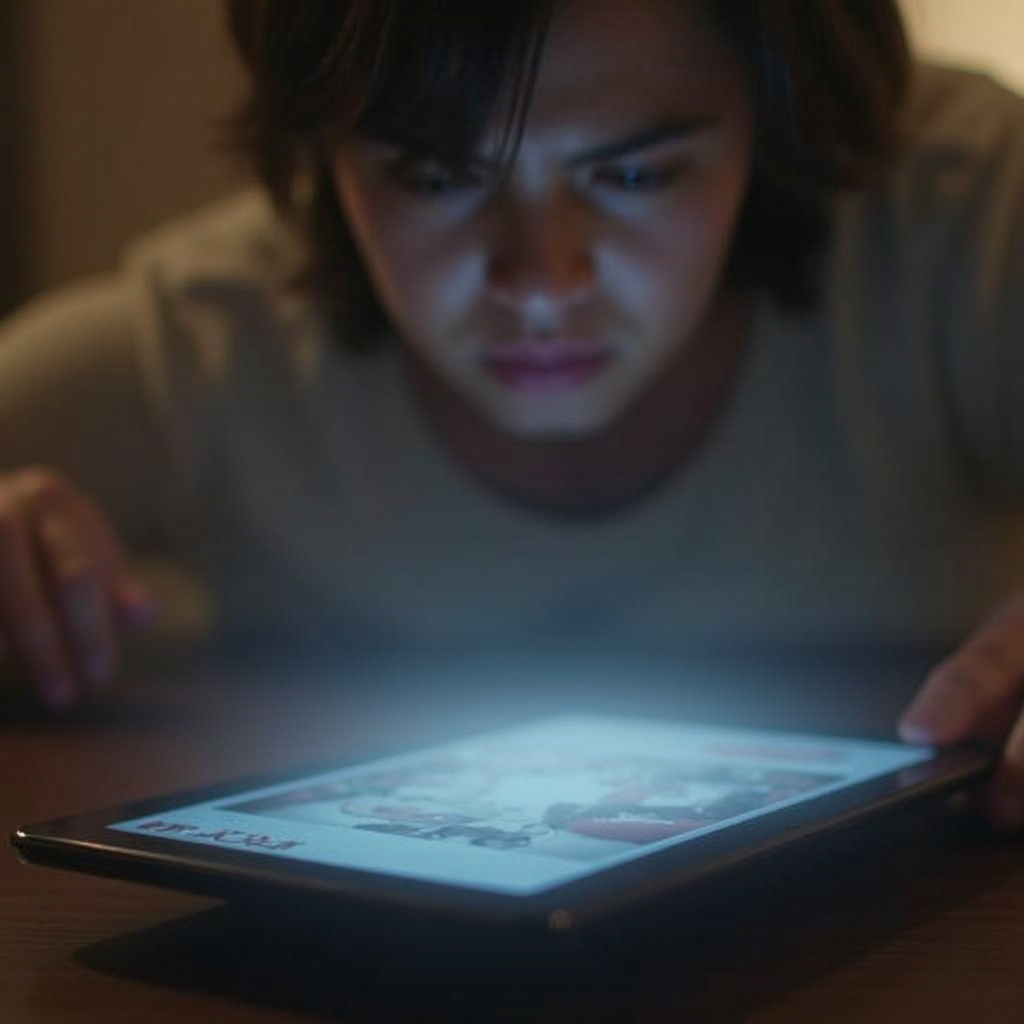 Solutions: Tablette Figée sur une Image