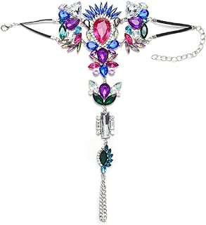 Stylish Weight Loss Anklet - Sparkling Rhinestone and Silver Crystal with Bead Chain and Easy Hook - Elegant Foot Jewelry for Summer Parties and Beach Outfits