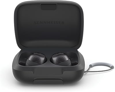 Sennheiser Momentum Sport Ohrhörer mit Fitness-Tracking, adaptivem ANC und 24 Stunden Akkulaufzeit – sichere Passform, ideales Hörerlebnis für Erwachsene und Sportler