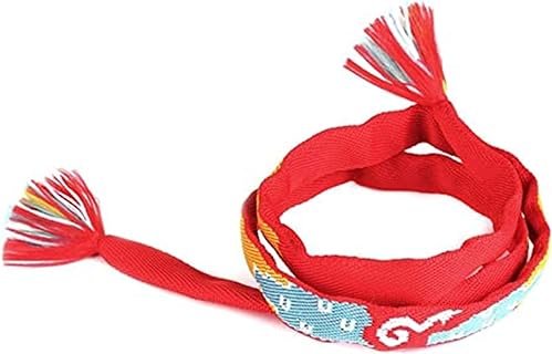 Anime 'Your Name' Inspired Red Love-and-Luck Bangle Bracelet with Box Chain and Buckle Clasp for Him and Her