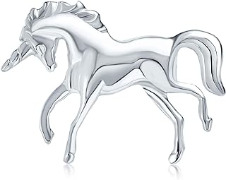 Unique Mythical Pegasus Flying Horse Magical Unicorn Earrings Pendant Pin Brooch For Women Teens .925 Sterling Silver