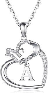 Lucky Elephant Pendant Necklace with Lobster Claw Clasp, Cable Chain and Cubic Zirconia Gems for Women & Girls - Copper-made Heart-shaped Design