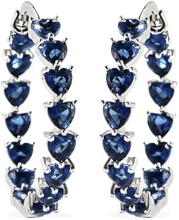 Shop LC Cubic Zirconia Heart Hoop Earrings for Women Jewelry Ct 13.25 Birthday Gifts for Women