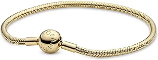 PANDORA Moments Snake Chain Bracelet - Compatible with PANDORA Moments Charms - Charm Bracelet for Women - Mother's Day Gift