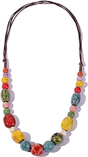 Harry Styles Inspired Boho Beaded Necklace, Zinc Alloy, Multicolor, Perfect for Women's Beach/Summer/Wedding Fashion Statement, Ideal as Birthday, Mother's Day, Valentine's Day Gift