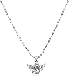 YOOESTORES82 Angel Necklace Cherub Necklace for Women Girls,Angel Wings Pendant Necklace,Cupid Guardian Y2K Aesthetic Necklace