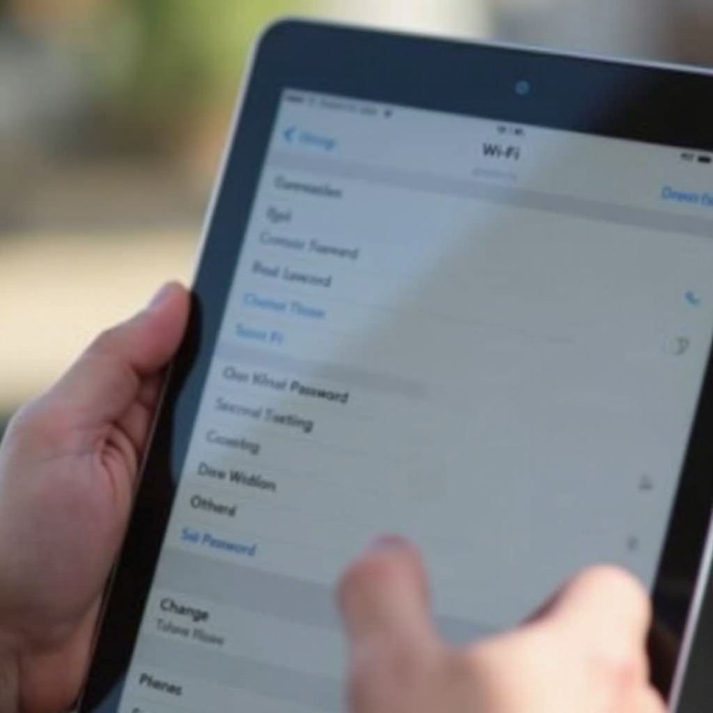 ipad wlan passwort ändern