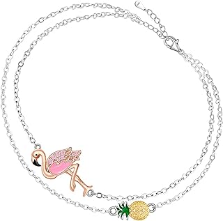 Spring Ring Clasp Butterfly-Infinity Anklet in Sterling Silver for Women, Unique Animal-Themed Jewelry