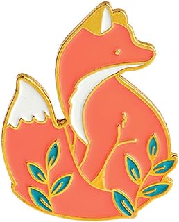 Alloy Fox Brooch Pin with Subtle Design - Trendy Enamel Pin for Men, Women, and Children - Ideal for Backpacks, Jackets, and Bookbags