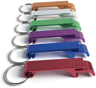 6-Pack iFlyMars Key Chain Beer Bottle Openers in Durable Aluminum Alloy - Colorful and Portable Openers for Kitchen, Wedding, Party Activity