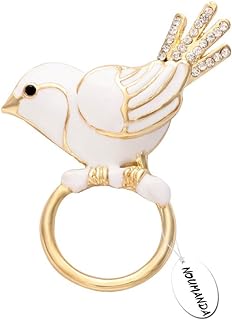 Cute Bird-Shaped Magnetic Brooch and Eyeglass Holder in Durable Zinc Alloy for Style-Conscious Individuals