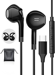 AILZPXX In-Ear USB C Kopfhörer für Erwachsene mit 14.2mm dynamischen Treiber und Geräuschunterdrückung, inklusive Ohrstöpsel, ideal für Freizeit oder Arbeit