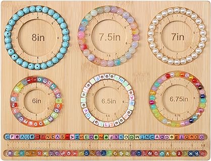 Bead Board for Jewelry Making, Bamboo Beading Board for Jewelry Bracelet Making, Bracelet Bead Board, Bracelet Bead Board for Bracelet, Jewelry Making, DIY