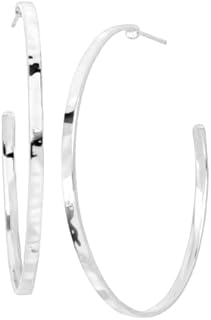 Silpada 'Circle Up' Hammered Hoop Earrings in Sterling Silver