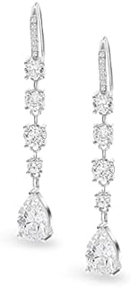 Bride Bridesmaid Teardrop Long Dangle Earrings for Women Trendy Hook Dangling Earrings Fit Wedding Prom