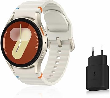 Samsung Galaxy Watch7 pour Femme avec Suivi de Santé et Sport, 40mm, Bluetooth, IA Galaxy, Crème. Idéale pour Suivi dActivité et Coaching de Sommeil