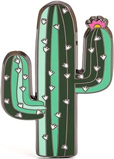 Gootium Cactus Cacti Enamel Pin - Double Pins Lapel Badge Cute Brooch for Clothes Bags Backpacks Hats