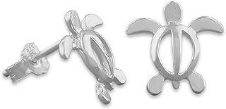 Sterling Silver Small Turtle Stud Earrings