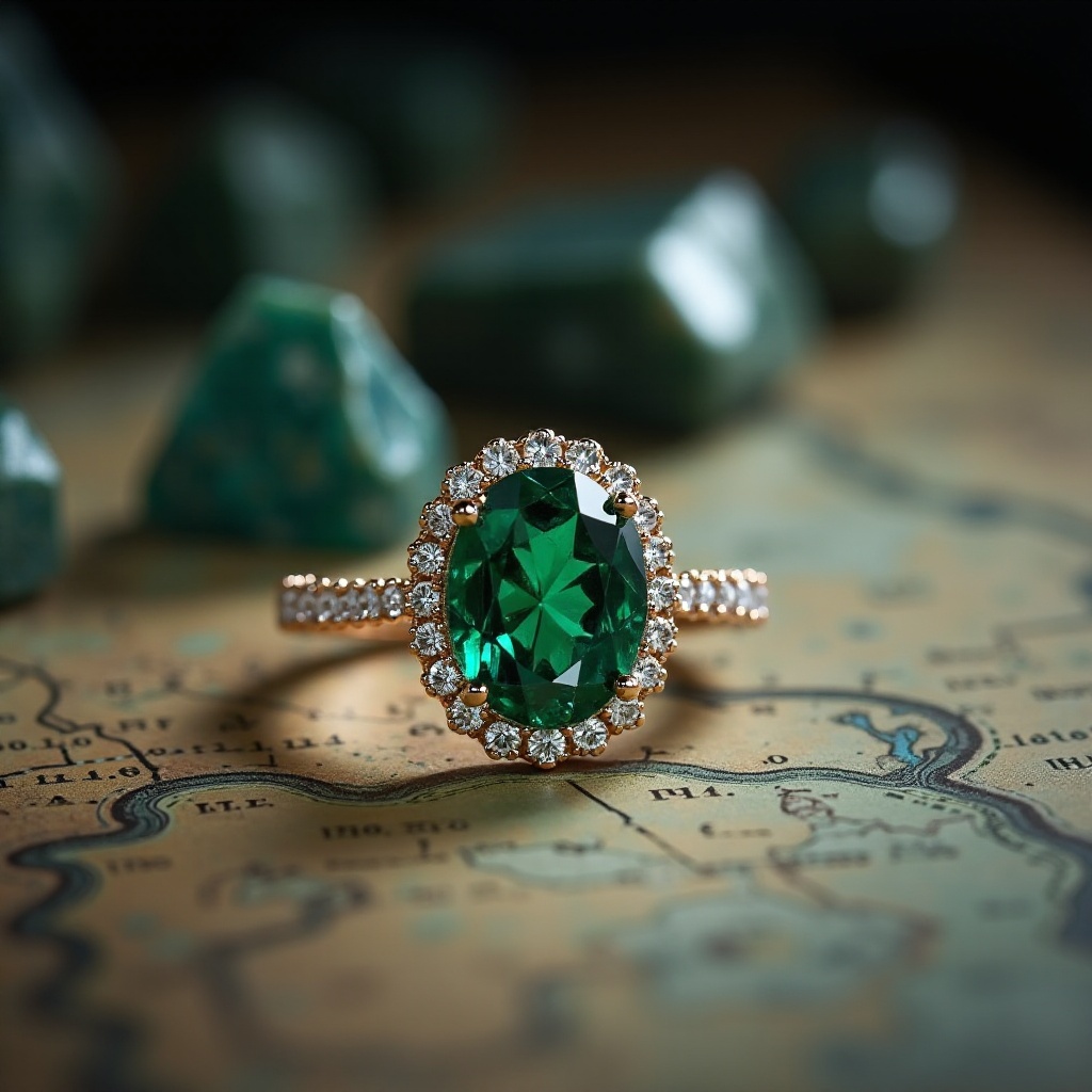 Ringe grün Diamant