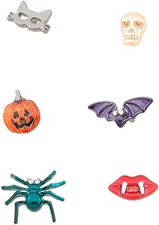 BETSEY JOHNSON Halloween Glow In The Dark Stud Earring Set of 6
