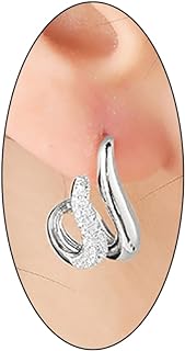 Multilayer Chunky Twisted Zircon 14 Gold Statement Earrings for Women Open Cuff Silver Earring Light Weight Earrings Jewelry Gifts for Girls