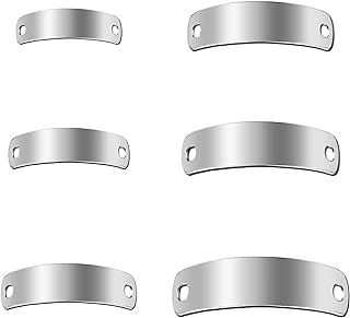 12 Piece Set of Surgical Steel Nose Stud Chains with Zircon Gemstones - Nose and Eyebrow Piercing Jewelry for Men and Women