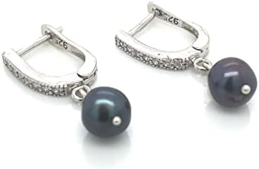 Silver Pearl Earrings from turkey 925 Sterling Silver Earrings Hypoallergenic Pearl Drop Earrings Fine Jewelry Gift for Women