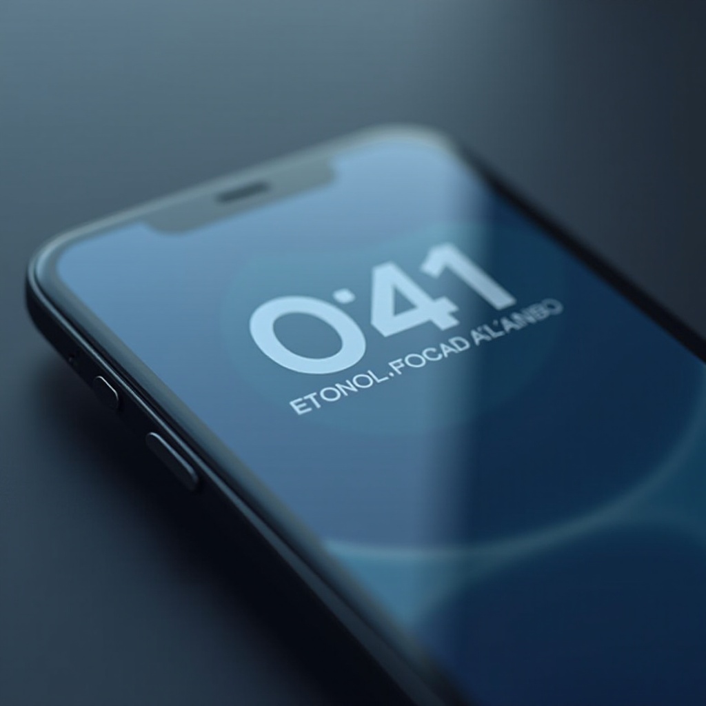 A telefon zárolási képernyőjén lévő átlátszó óra megértése
