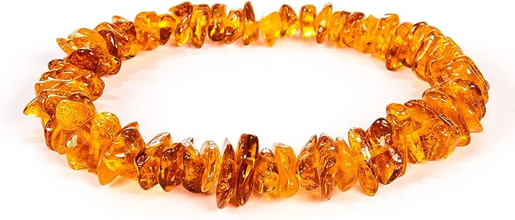 Handcrafted Certified Baltic Amber Bead Bracelet - All-Natural Artisan Piece for Men and Women in Four Vibrant Colors