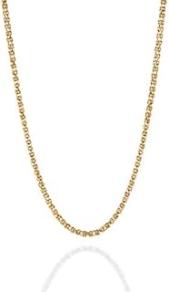 High-Quality 18K Gold-Plated 925 Sterling Silver Byzantine Chain Bracelet with Lobster Claw Clasp for Women and Girls, Handcrafted Italian Design