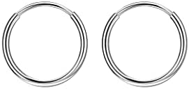 316L Surgical Steel Hoop Earrings