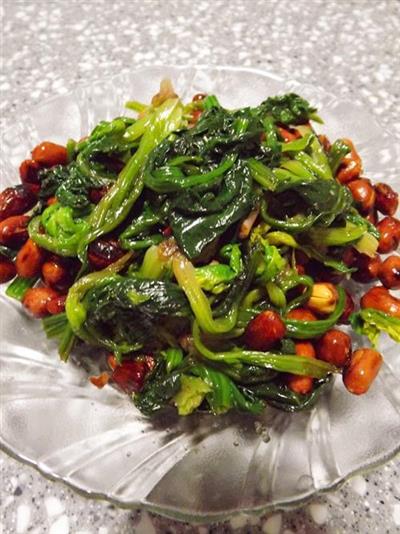 陳醋菠菜花生米好吃又簡單的做法