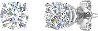 3/8 to 0.70 Carat 4-Prong Set Diamond Stud Earrings in 14K Gold - IGI Certified Mothers Day Special