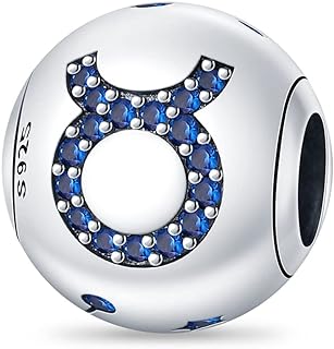 PEARLOVE 12 Constellations Charm Bead for Bracelet Zodiac Sign Charm Bead for Women