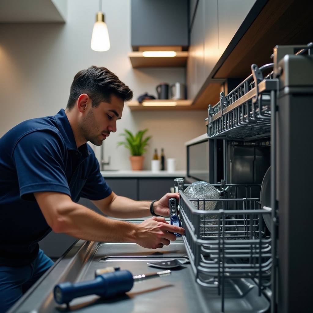 dishwasher trap connection