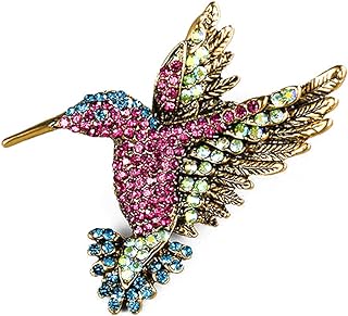 Dainty Owl Hummingbird Butterfly Dragonfly Peacock Frog Bee Animals Brooch Pin Delicate Crystal Rhinestone Cubic Zirconia Animals and Insect Brooch Pin for Women Girls Overcoat Sweater Decoration